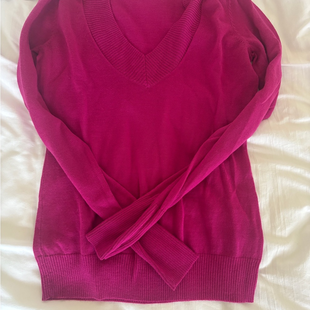 The Limited Pink V-Neck Sweater